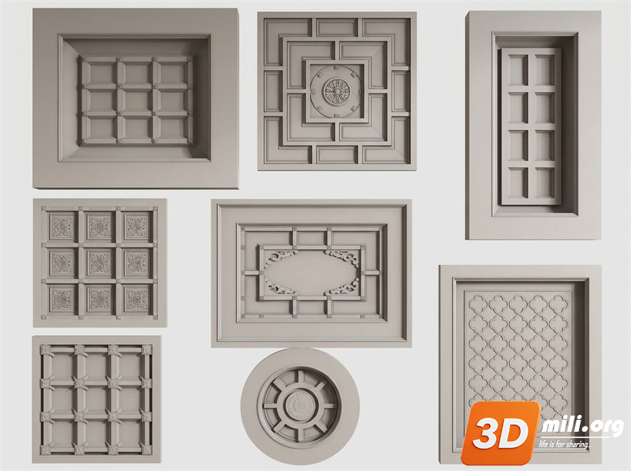 Ceiling Decoration Skp Files